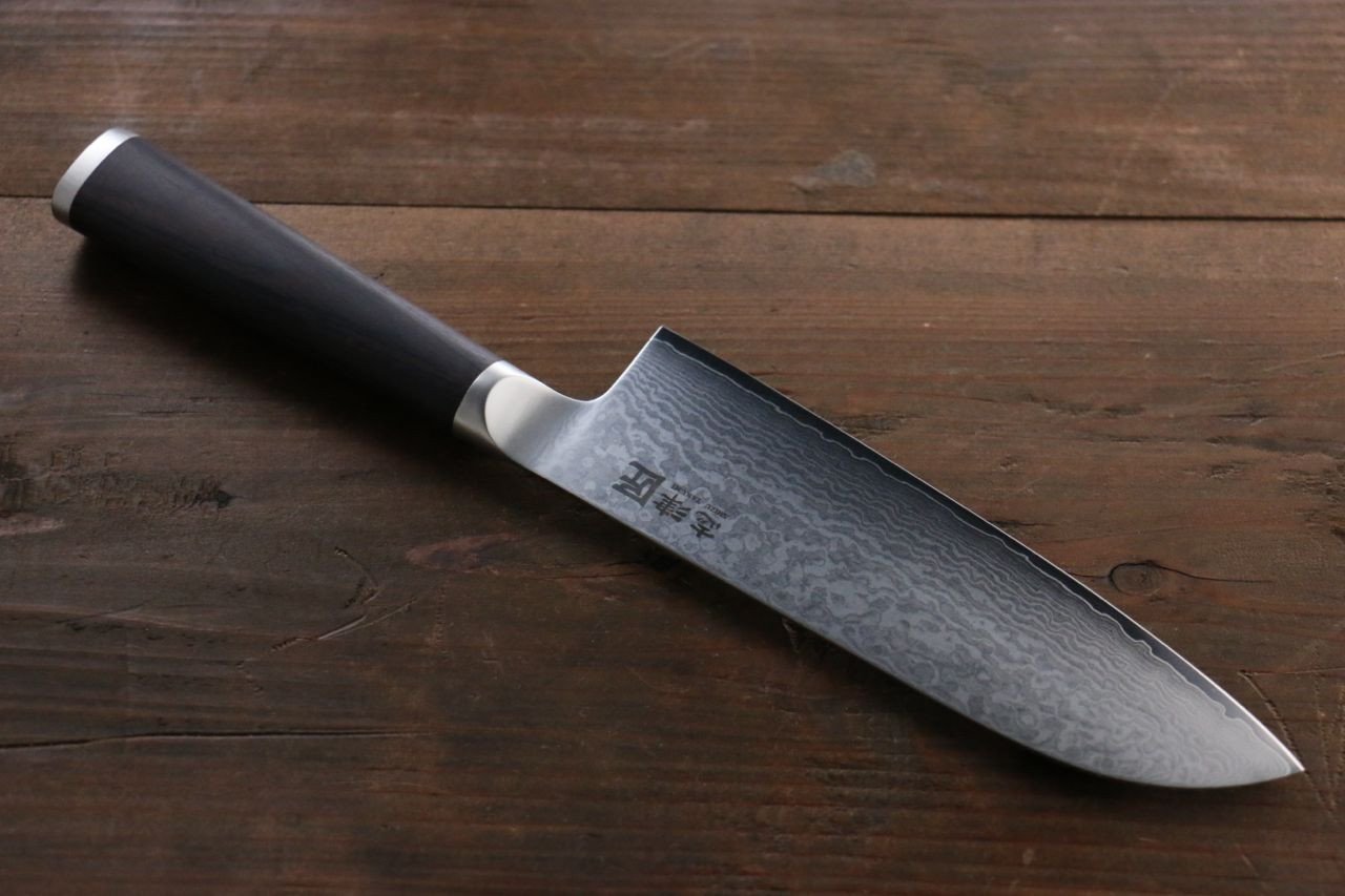 Miyako AUS8 33 Layer Damascus Santoku 165mm - Japanny - Best Japanese Knife