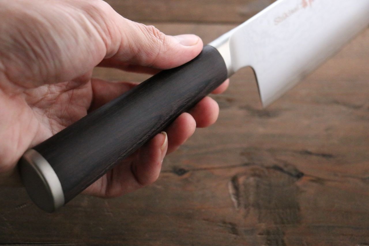 Miyako AUS8 33 Layer Damascus Santoku 165mm - Japanny - Best Japanese Knife