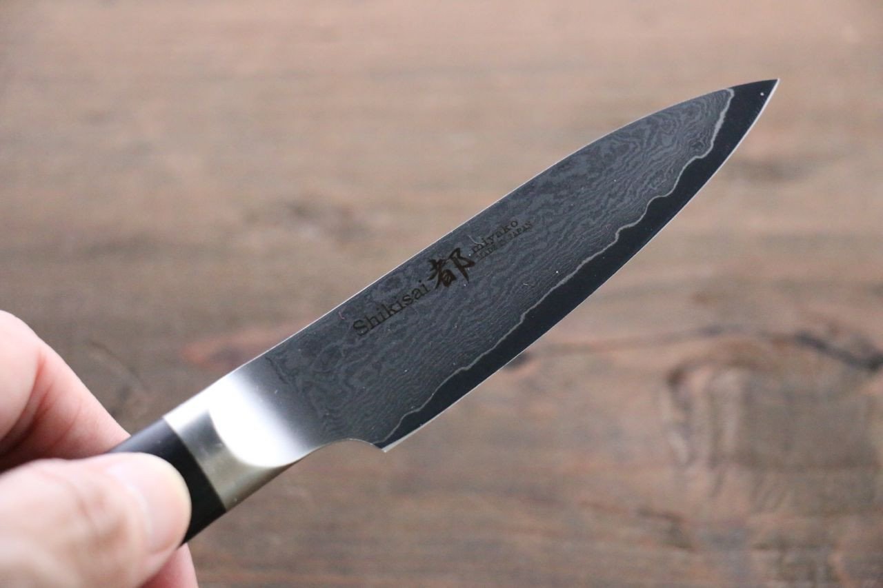 Miyako AUS8 33 Layer Damascus Paring 85mm - Japanny - Best Japanese Knife