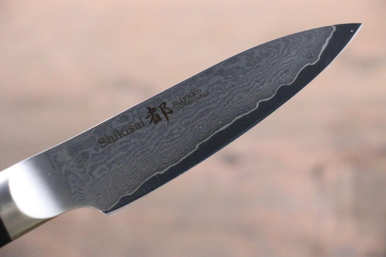 Miyako AUS8 33 Layer Damascus Paring 85mm - Japanny - Best Japanese Knife