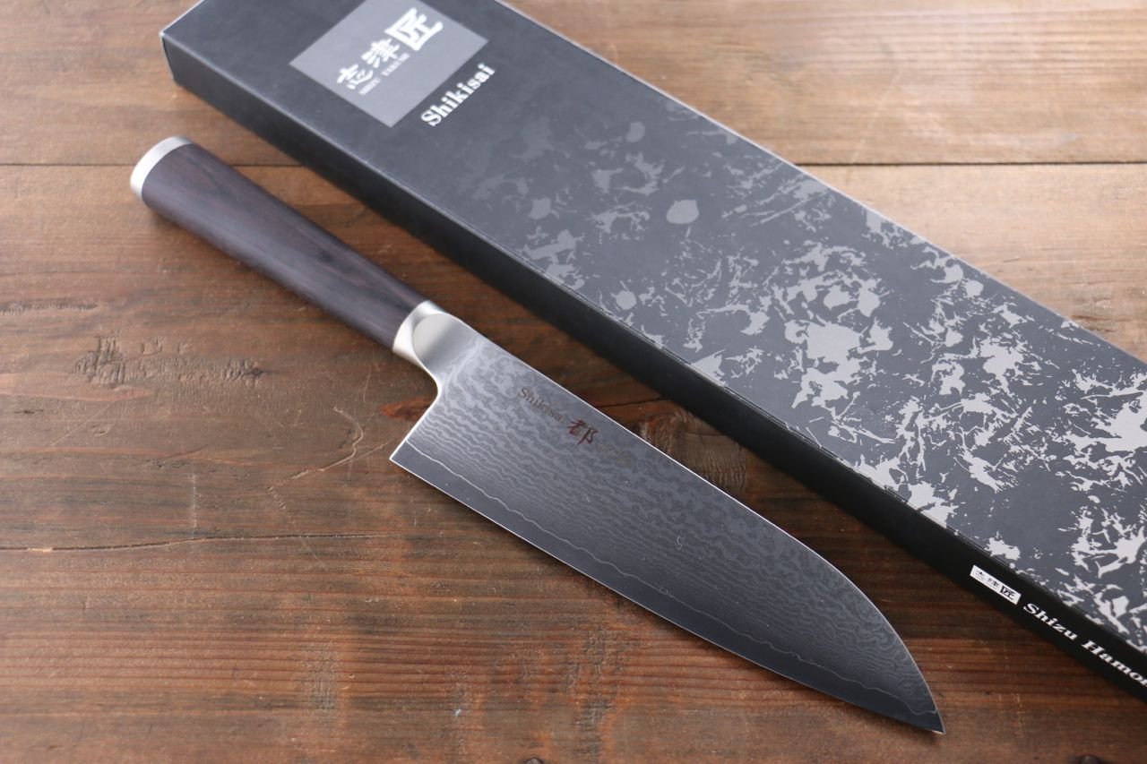 Miyako AUS8 33 Layer Damascus Santoku 180mm (Super Deal) - Japanny - Best Japanese Knife