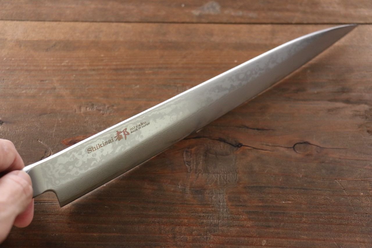 Miyako AUS8 33 Layer Damascus Yanagiba 240mm - Japanny - Best Japanese Knife