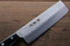 Sakai Takayuki Blue Steel Hammered 3 Layer Nakiri 165mm - Japanny - Best Japanese Knife