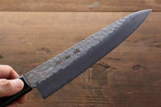 Sakai Takayuki Blue Steel Hammered 3 Layer Gyuto 180mm - Japanny - Best Japanese Knife