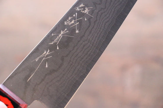 Shigeki Tanaka VG10 17 Layer Damascus Hand Forged Japanese Chef's Petty Knife 150mm - Japanny - Best Japanese Knife