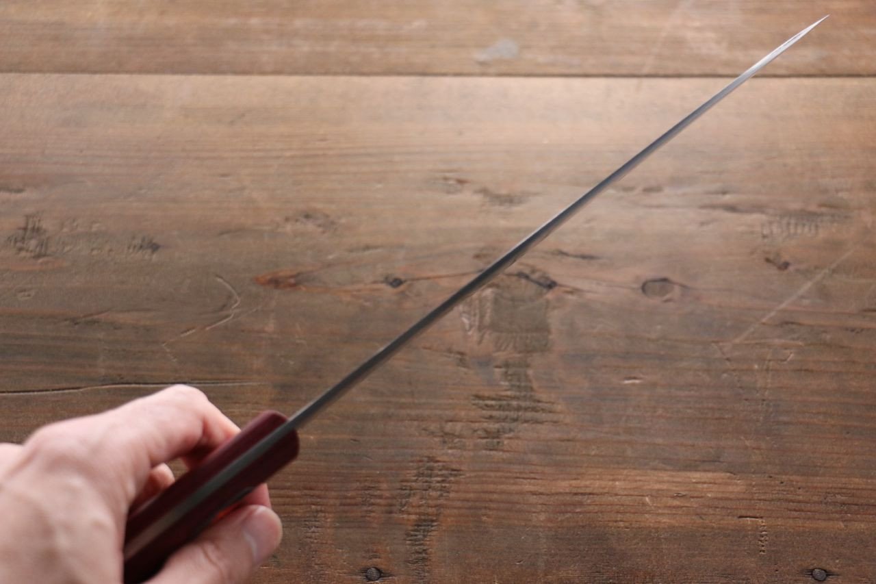 Shigeki Tanaka VG10 17 Layer Damascus Gyuto 180mm Red Pakka wood Handle - Japanny - Best Japanese Knife