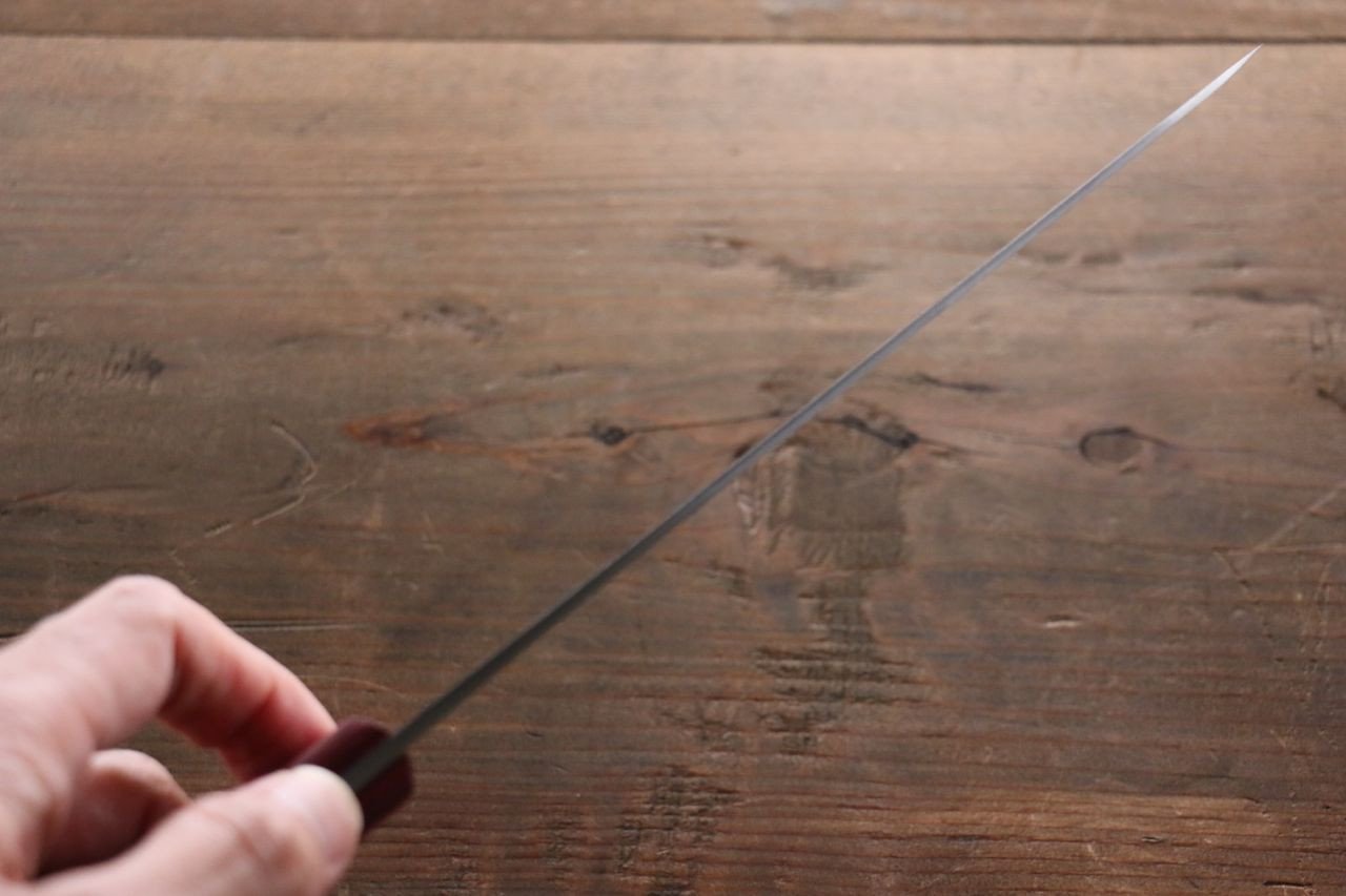 Shigeki Tanaka VG10 17 Layer Damascus Gyuto  210mm Red Pakka wood Handle - Japanny - Best Japanese Knife