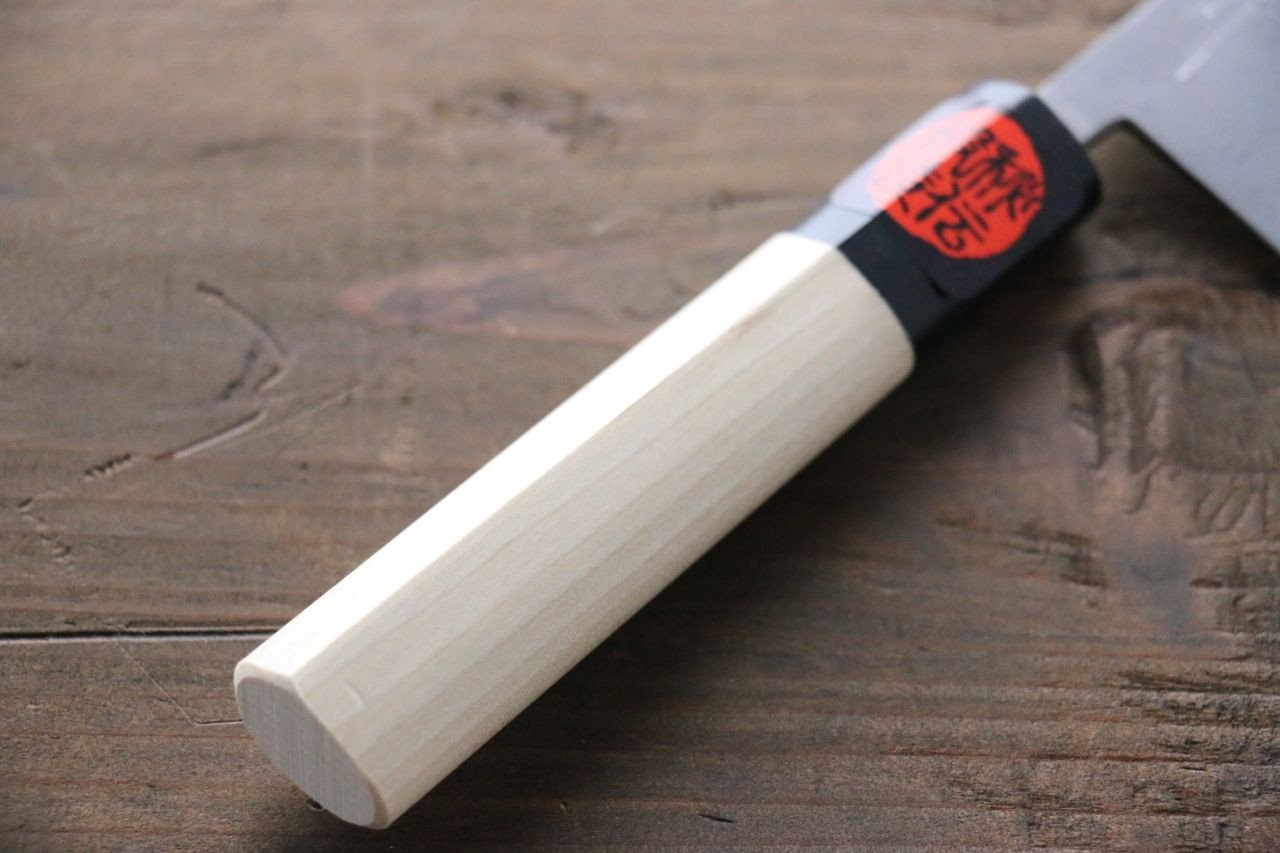 Shigeki Tanaka Blue Steel No.2 17 Layer Damascus Japanese Chef's Petty Knife 150mm with Magnolia Handle (ferrule: Water Buffalo) - Japanny - Best Japanese Knife