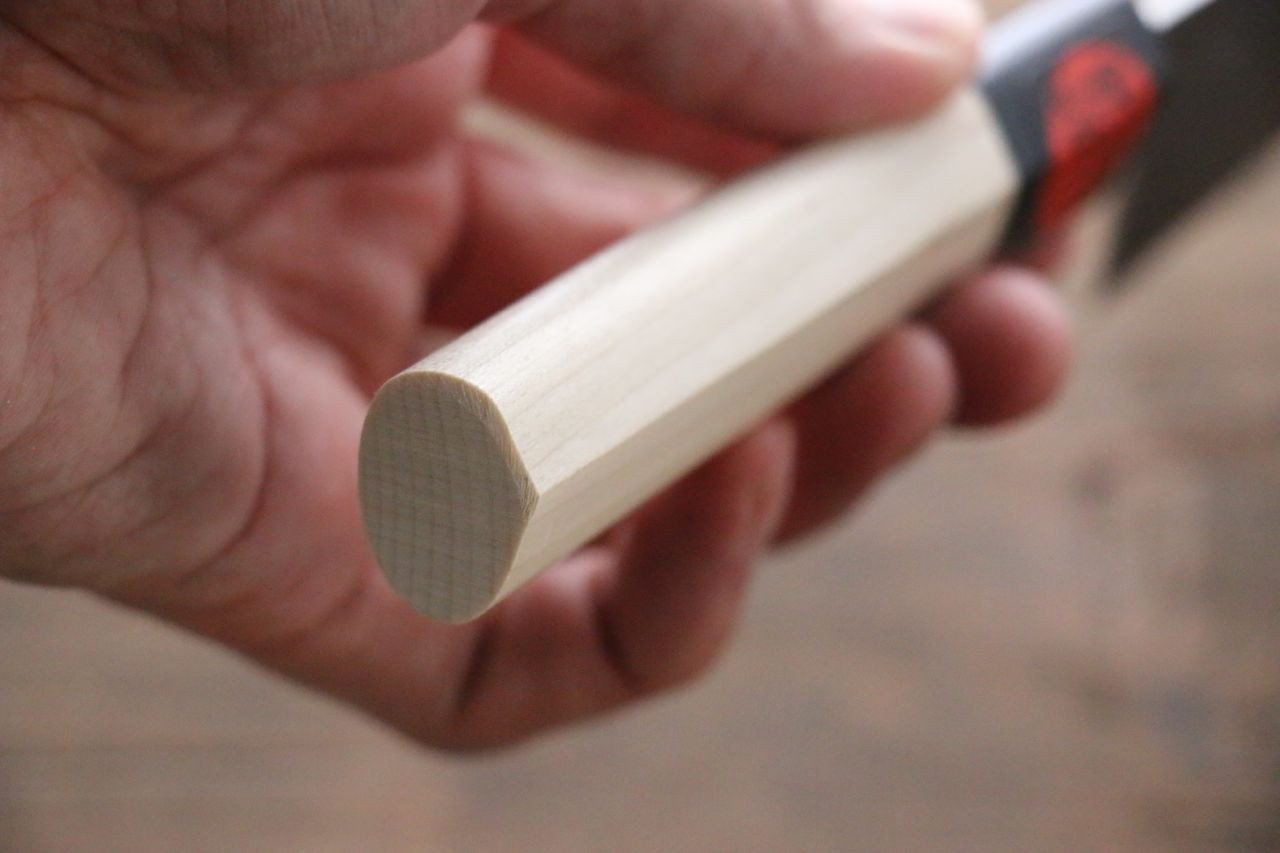 Shigeki Tanaka Blue Steel No.2 17 Layer Damascus Japanese Chef's Petty Knife 150mm with Magnolia Handle (ferrule: Water Buffalo) - Japanny - Best Japanese Knife