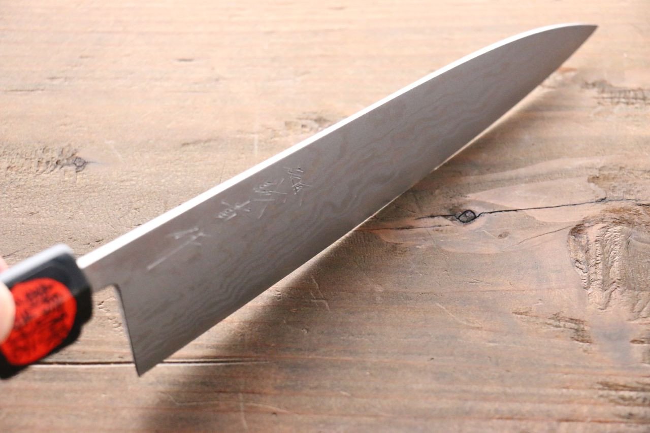 Shigeki Tanaka Blue Steel No.2 17 Layer Damascus Japanese Chef's Petty Knife 150mm with Magnolia Handle (ferrule: Water Buffalo) - Japanny - Best Japanese Knife