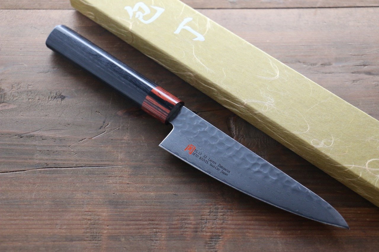 Iseya VG10 Damascus Small Santoku 135mm - Japanny - Best Japanese Knife