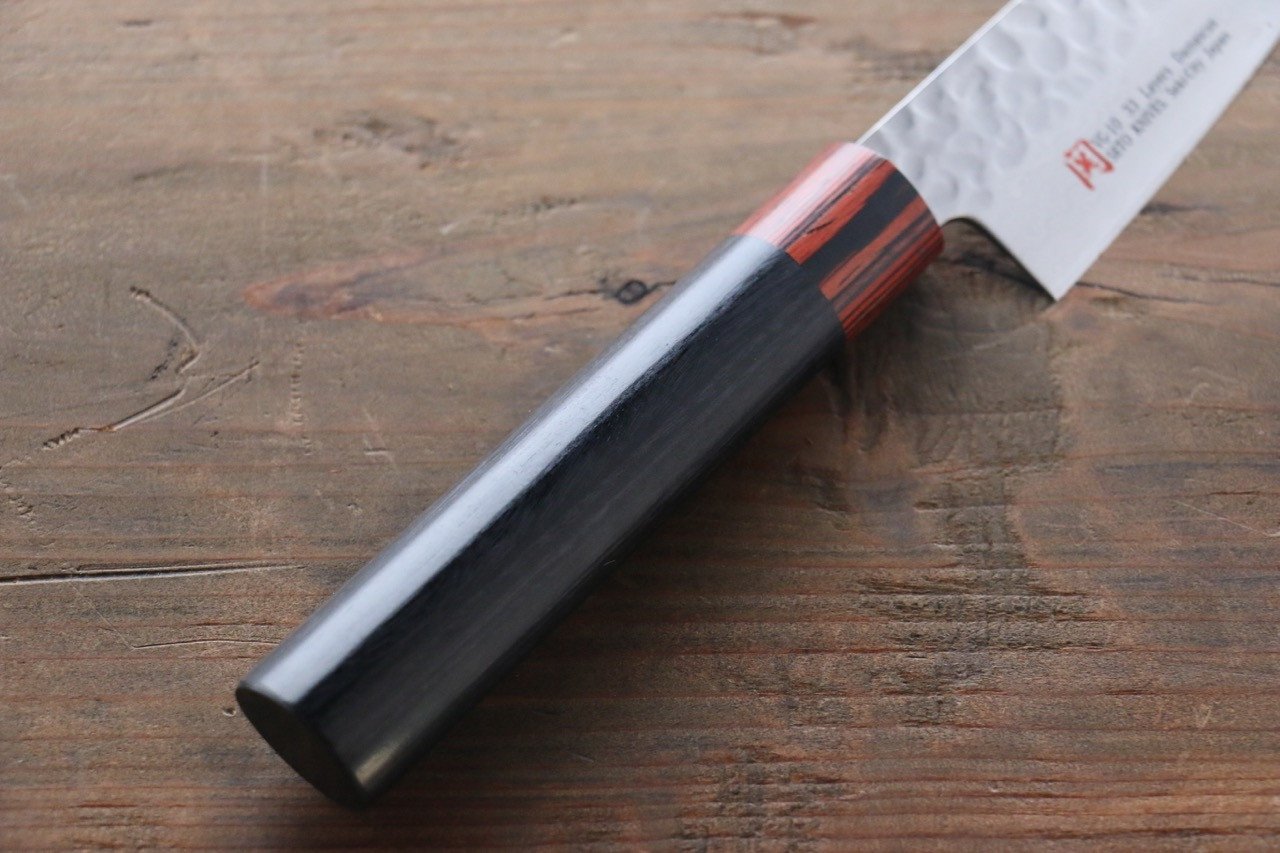 Iseya VG10 Damascus Small Santoku 135mm - Japanny - Best Japanese Knife