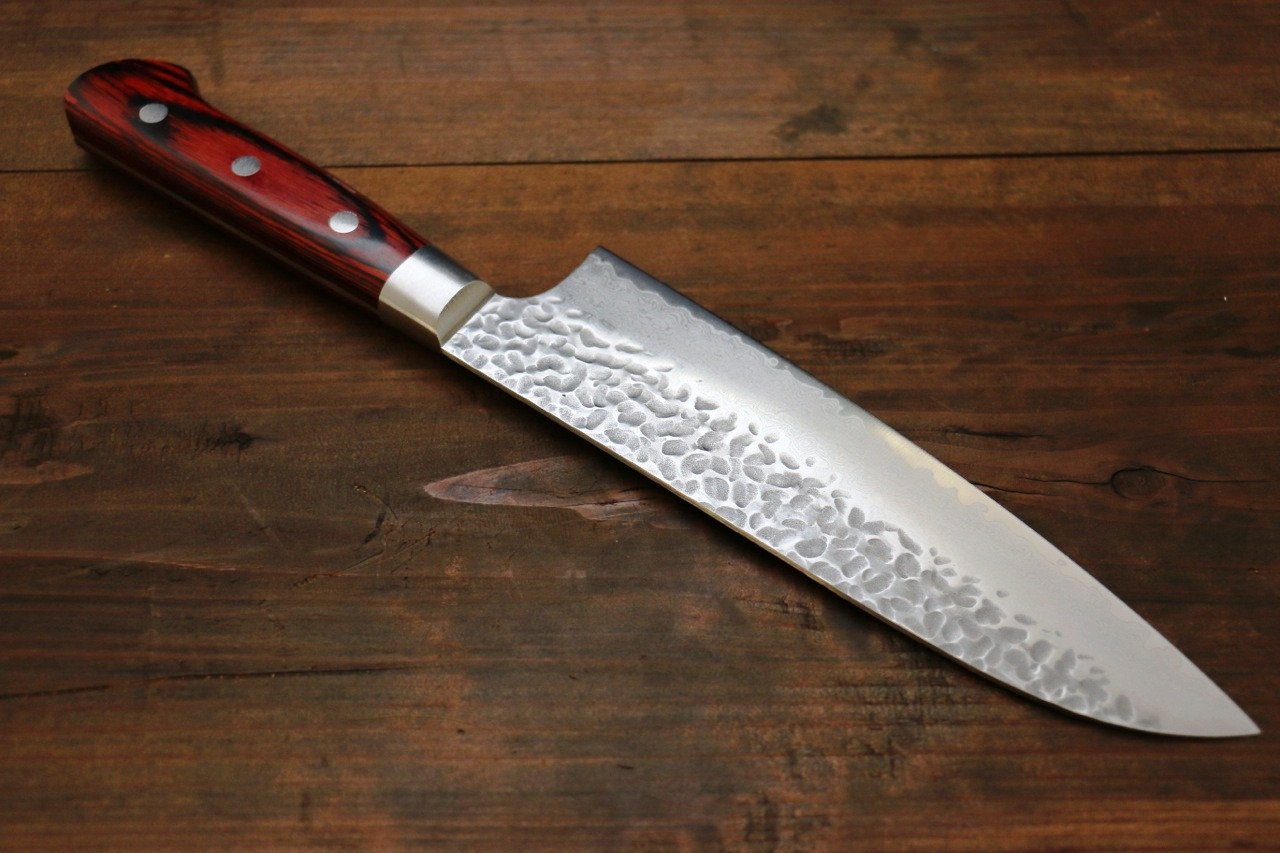 Sakai Takayuki 33 Layer Damascus Santoku 180mm & Petty 150mm Japanese Knives Set - Japanny - Best Japanese Knife