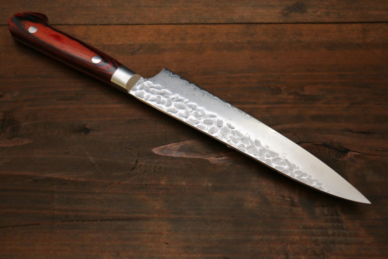 Sakai Takayuki 33 Layer Damascus Santoku 180mm & Petty 150mm Japanese Knives Set - Japanny - Best Japanese Knife